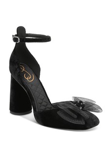 Sam Edelman Women's Colter Ankle Strap Embellished High Heel Pumps