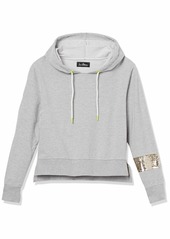 Sam Edelman Women's Cropped Hoodie with Sequin Band