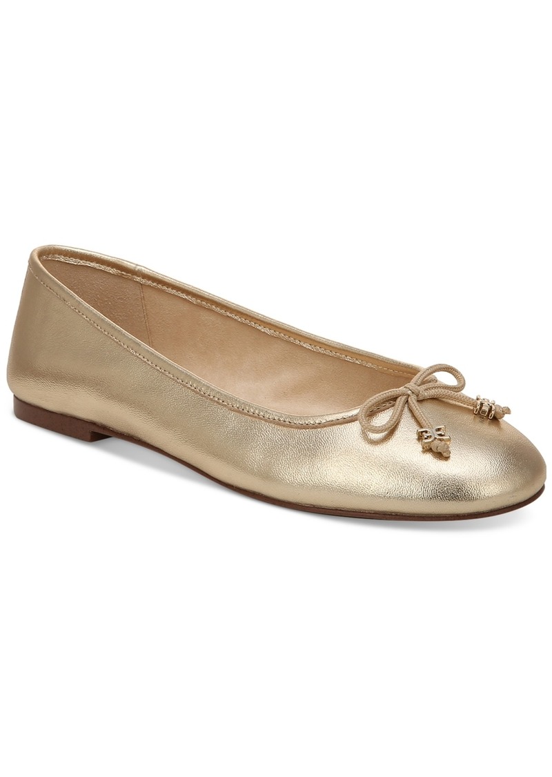 Sam Edelman Women's Felicia Luxe Ballet Flats - Gold Leaf Metallic