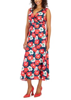 Sam Edelman Women's Floral Chiffon A-Line Dress - Coral Multi