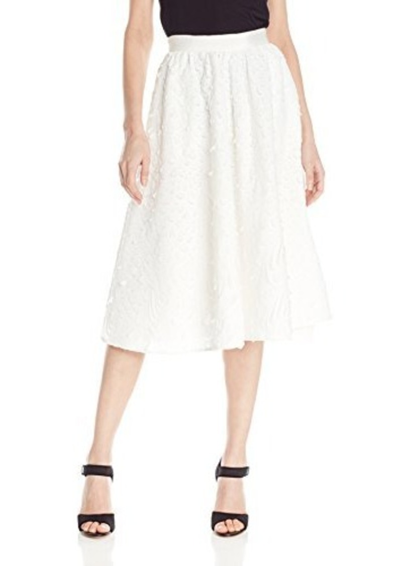 Sam Edelman Sam Edelman Women's Full Mid-Length Skirt, Bright White, 10 ...