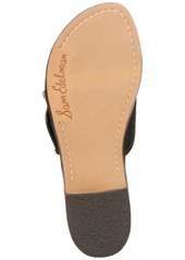 Sam Edelman Women's Gracyn Buckled Crossband Slide Sandals - Hudson Navy Denim
