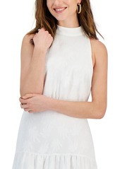 Sam Edelman Women's High-Neck Tie-Back Midi Dress - White