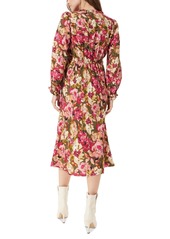 Sam Edelman Women's Illora Floral-Print Ruffled Midi Dress - Cypress-winter Wonderbloom