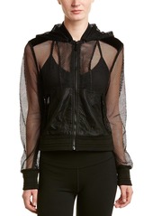 Sam Edelman Women's Jacket Black mesh/Black Velvet M