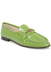 Sam Edelman Women's Lucca Moc-Toe Loafer Flats - Matcha Green Patent