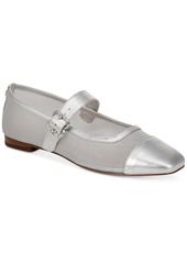 Sam Edelman Women's Miranda Mary Jane Mesh Ballet Flats - Silver
