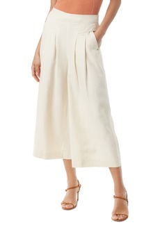 Sam Edelman Women's Ocean Pleated Culotte Pants - Champagne