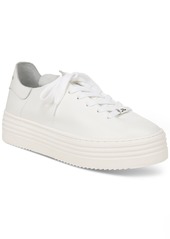 Sam Edelman Women's Pippy Lace-Up Platform Sneakers - White