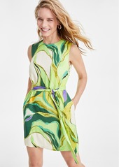 Sam Edelman Women's Printed Palm Shift Dress - Green Multi