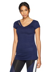 Sam Edelman Women's Ripped Short Sleeve Tee Shirt  XL