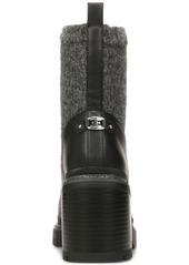 Sam Edelman Women's Rozanna Pull-On Lug-Sole Sweater Booties - Charcoal/Black