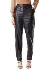 Sam Edelman Women's Simona Faux-Leather Tapered Pants - Black