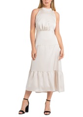 Sam Edelman Women's Tiered-Skirt Sleeveless Dress - Champagne