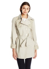 Sam Edelman Women's Trench with Lace Details