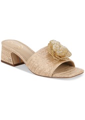 Sam Edelman Women's Winsley Floral Block-Heel Sandals - Natural Raffia