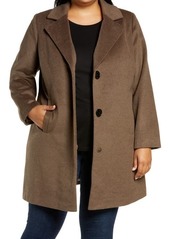 Sam Edelman Women's Wool Blend Coat in Melange Brown at Nordstrom