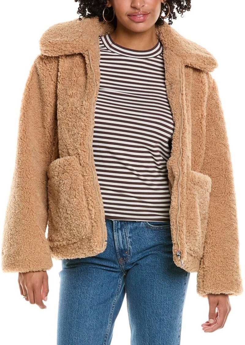 Sam Edelman Zip Front Teddy Jacket