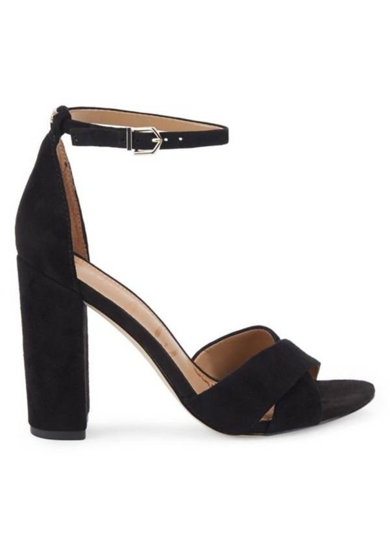 Sam Edelman Yancy Block-Heel Suede Sandals