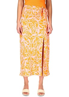Sanctuary Beach to City Womens Recycled Polyester Printed Midi Skirt