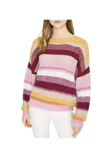 Sanctuary Blur The Lines Womens Striped Crew Neck Sweater