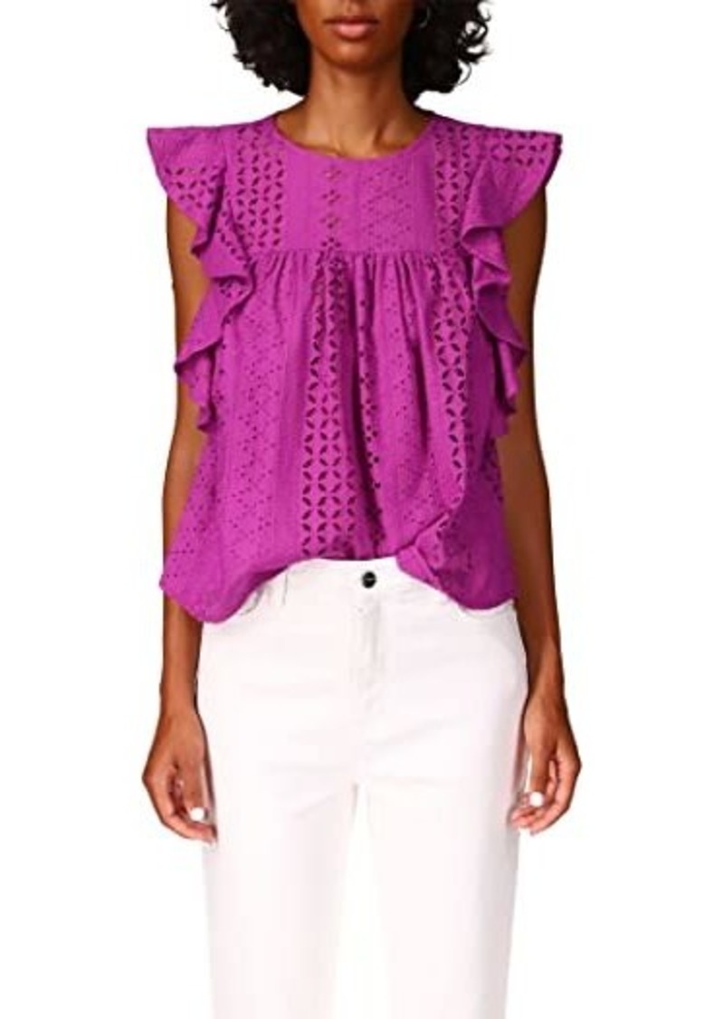 Sanctuary Breezy Eyelet Shell Blouse