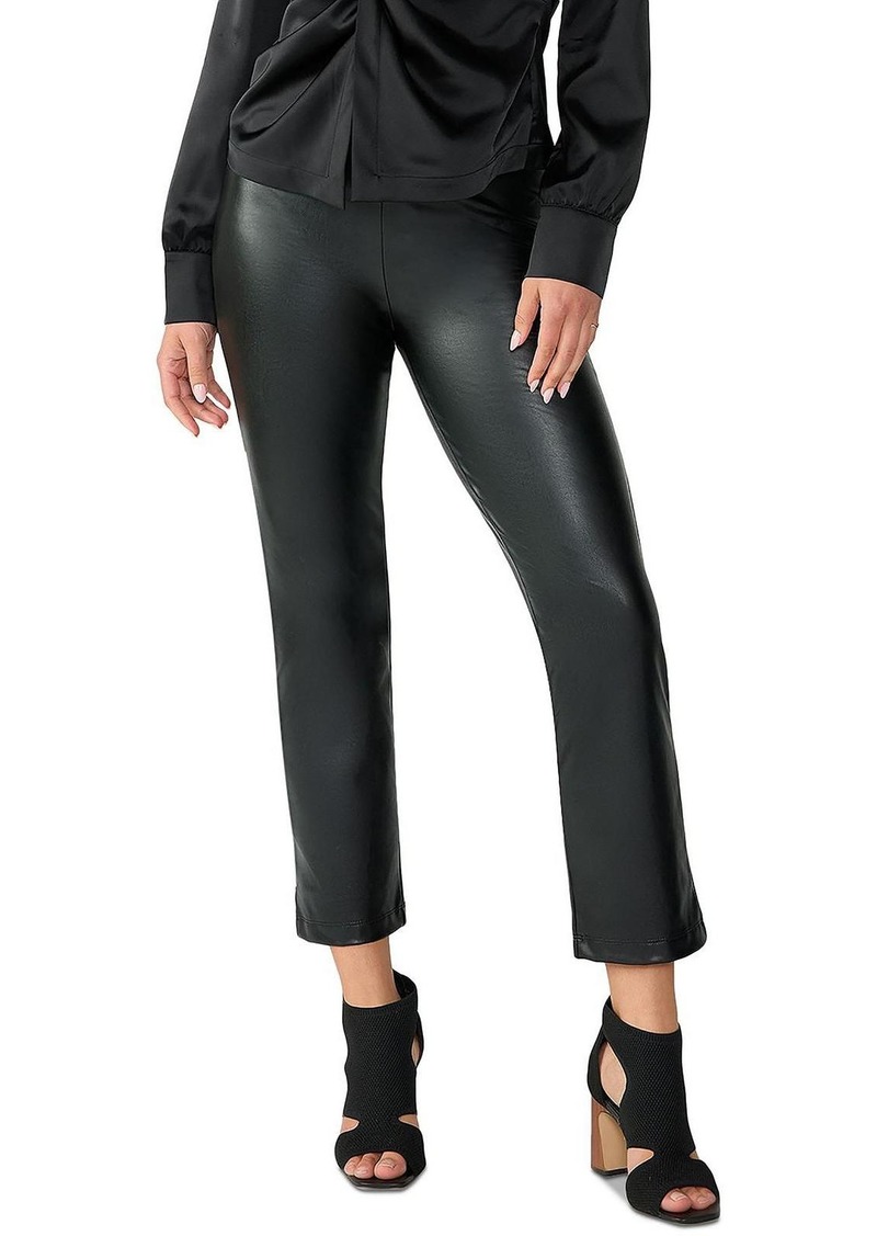 Sanctuary Carnaby Kick Womens Faux Leather Skinny Cropped Pants