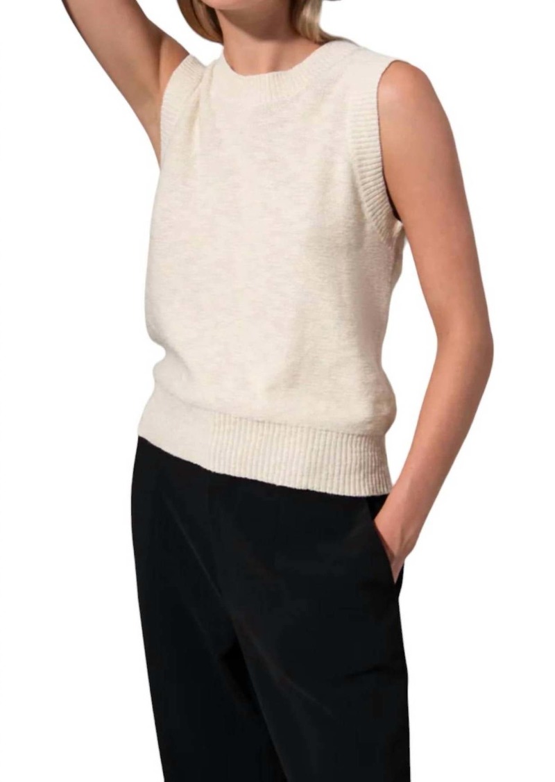 Sanctuary Chill Out Vest Sweater In Brulee