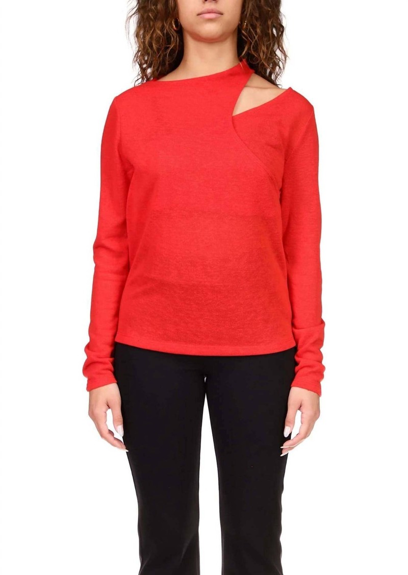 Sanctuary Date Night Knit Top In Rouge