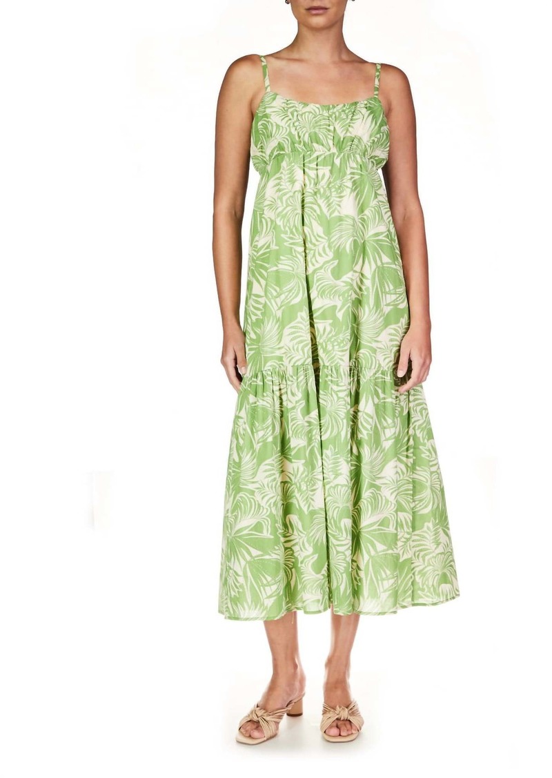 Sanctuary Dropped Seam Maxi Dress In Cool Palm