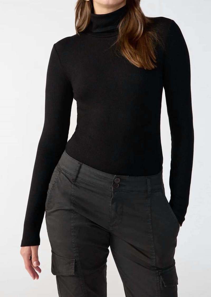 Sanctuary Essential Turtleneck Top In Black