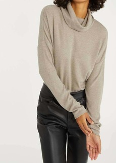 Sanctuary Find Me Lounging Tunic Pullover In Heather Truffle
