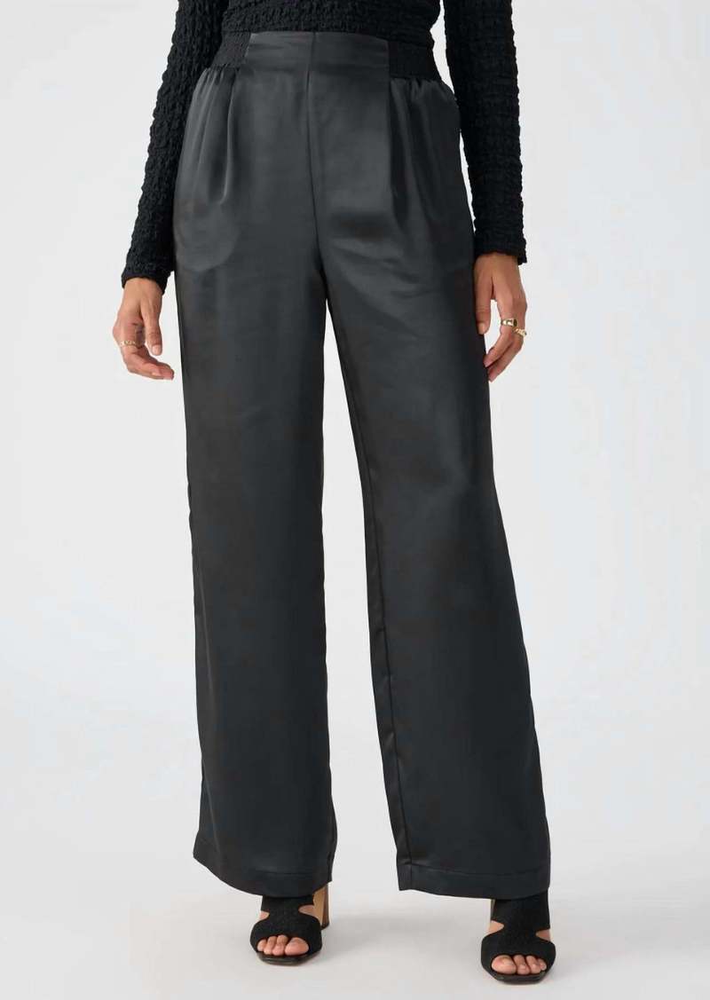 Sanctuary Gabriela Satin Pant In Black