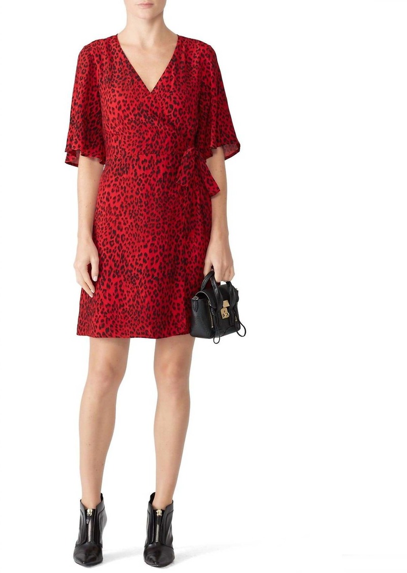 Sanctuary Girl On Fire Faux Wrap Dress In Red