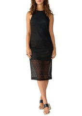 Sanctuary Halter Crochet Dress In Black