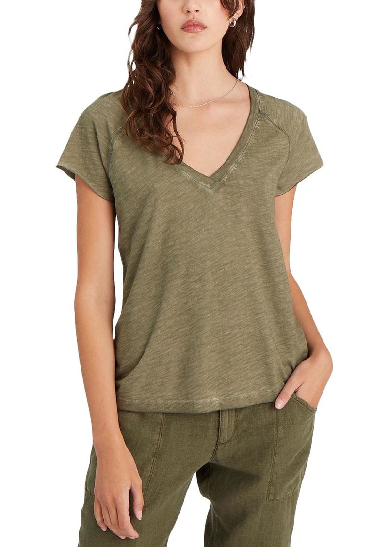 Sanctuary Lou Womens V-Neck Heathered T-Shirt