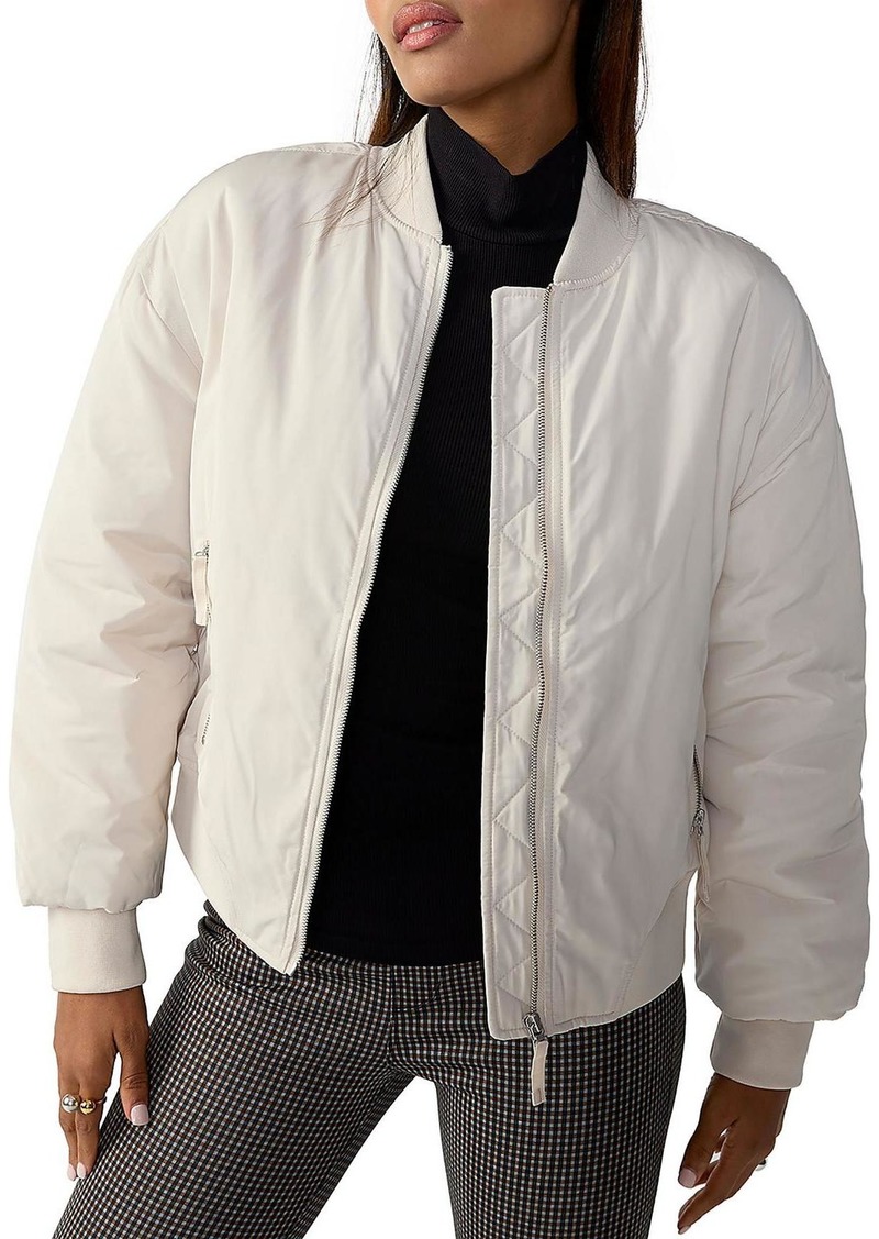 Sanctuary Maro Womens Cold Weather Warm Bomber Jacket