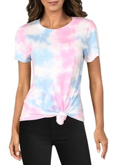 Sanctuary Perfect Knot Womens Tie-Dye Knotted Pullover Top