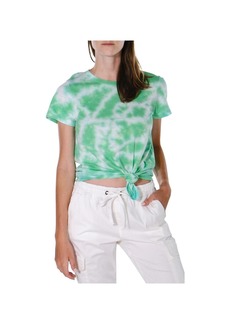 Sanctuary Perfect Knot Womens Tie-Dye Knotted Pullover Top