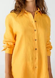 Sanctuary Relaxed Linen Shirt In Solar Flare