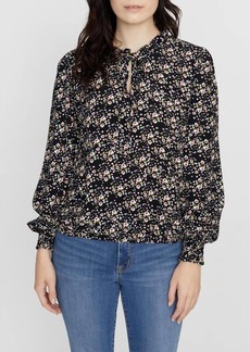 Sanctuary Resolution Smocked Sleeve Blouse In Winter Fresh