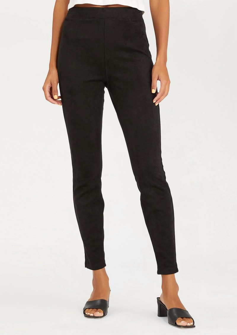 Sanctuary Runway Faux Suede Legging In Black