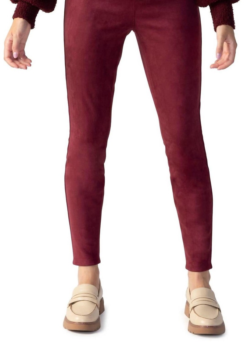 Sanctuary Runway Leggings In Dark Cherry