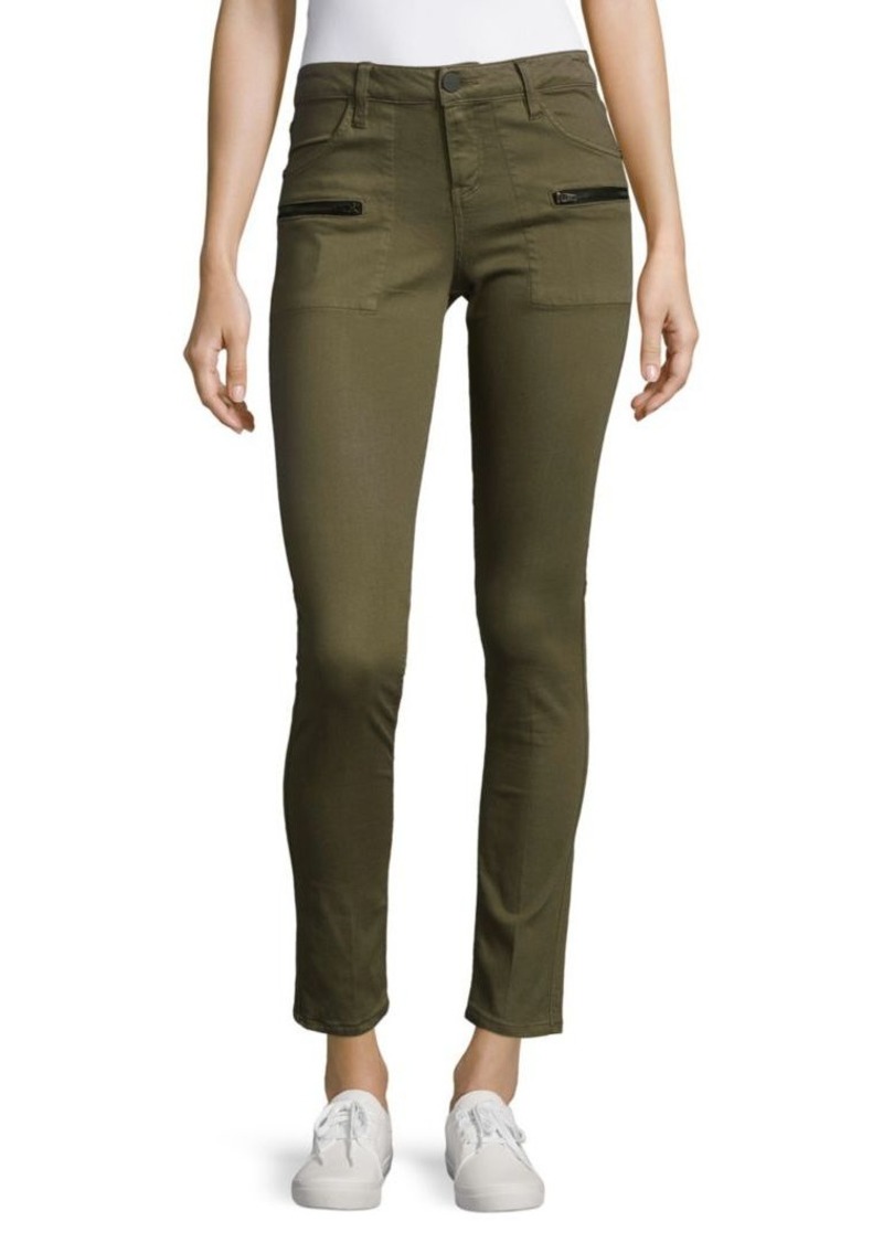 khaki utility skinny jeans