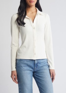 Sanctuary Candy Rib Button-Up Top