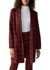 Sanctuary Carly Plaid One-Button Coat in Flamin Pop at Nordstrom Rack