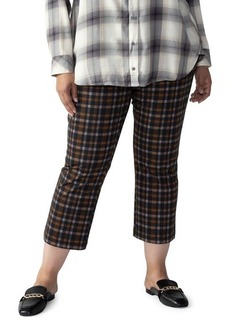 Sanctuary Carnaby Kick Plaid Crop Straight Leg Pants in Cottage Checker at Nordstrom