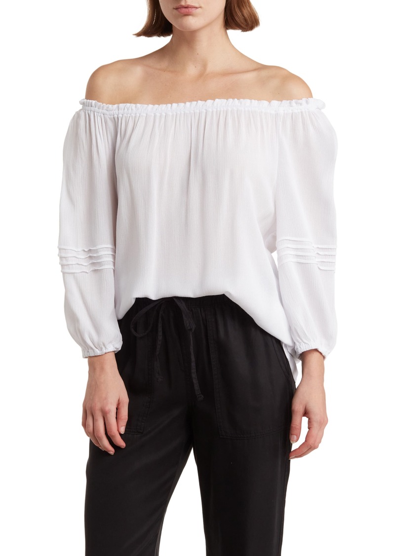 Sanctuary Cheri Pleated Top in White at Nordstrom Rack