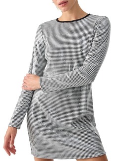 Sanctuary Dance Moves Sequin Houndstooth Shift Dress