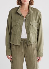 Sanctuary Elanor Tencel® Lyocell Utility Jacket in Mother Nature Camo at Nordstrom Rack
